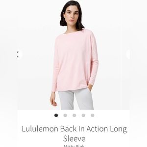 Lululemon Back in Action Long Sleeve